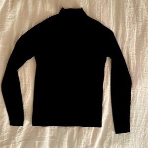 APC Wool Ribbed Mock Sweater Womens M Navy